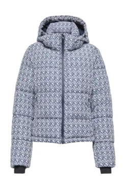 Casaco ski acolchoado técnico estampado para mulher