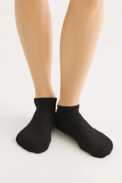 Chaussettes courtes coton noires