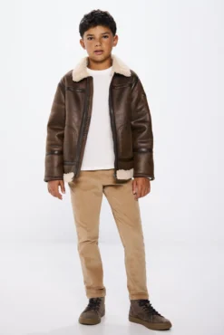 Chino de micro veludo cotelê para menino
