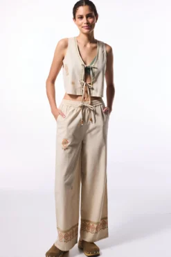 Colete de beachwear estilo boho