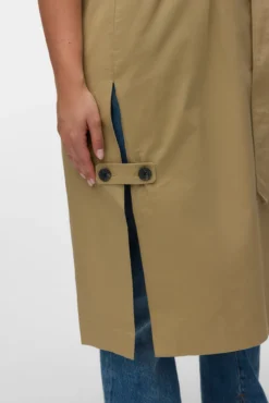 Colete longo trespassado plus size