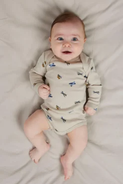 Conjunto de 3 bodies para bebê