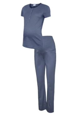 Conjunto de pijama de maternity em algodão orgânico