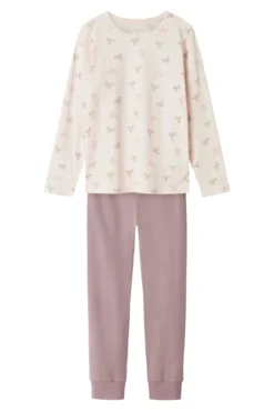 Conjunto de pijama de menina com laços