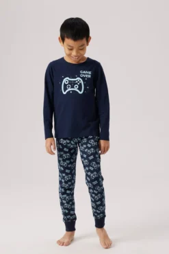 Conjunto de pijama de menino de videogame