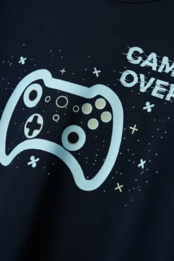 Conjunto de pijama de menino de videogame
