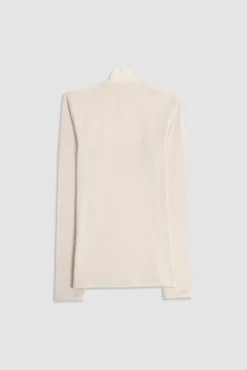 Cream long sleeve high neck sweater