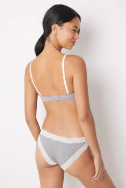 Cueca algodão gris