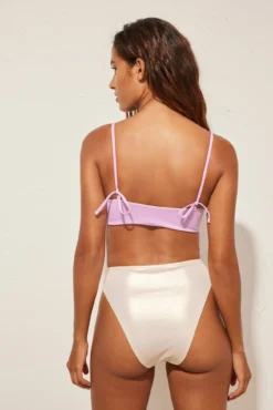 Cueca biquíni alta reversível