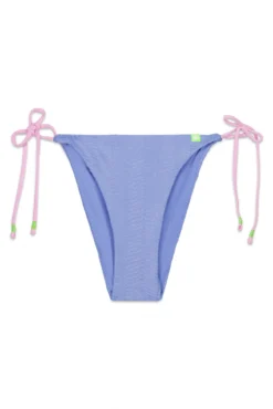 Cueca biquíni azul meia alça