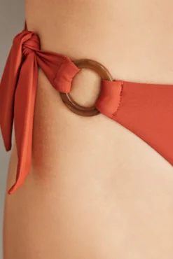 Cueca biquíni brasileira laranja