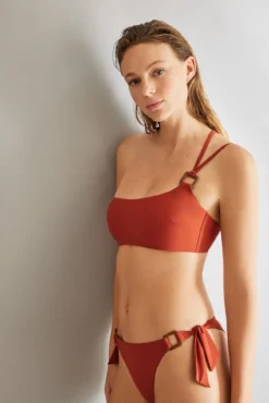 Cueca biquíni brasileira laranja