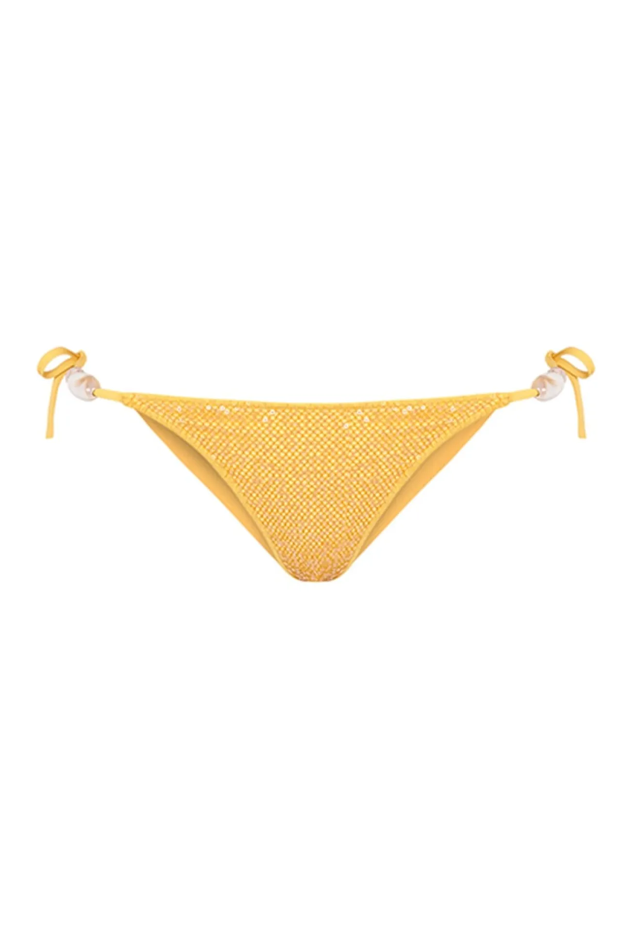 Cueca biquíni brasileiras lantejoulas amarelas