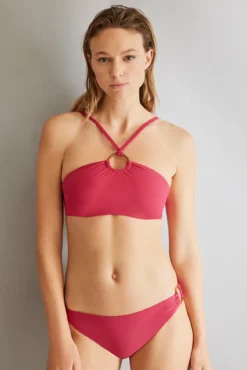 Cueca biquíni clássica rosa