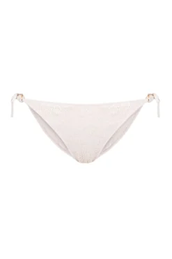 Cueca biquíni clássicas lantejoulas brancas