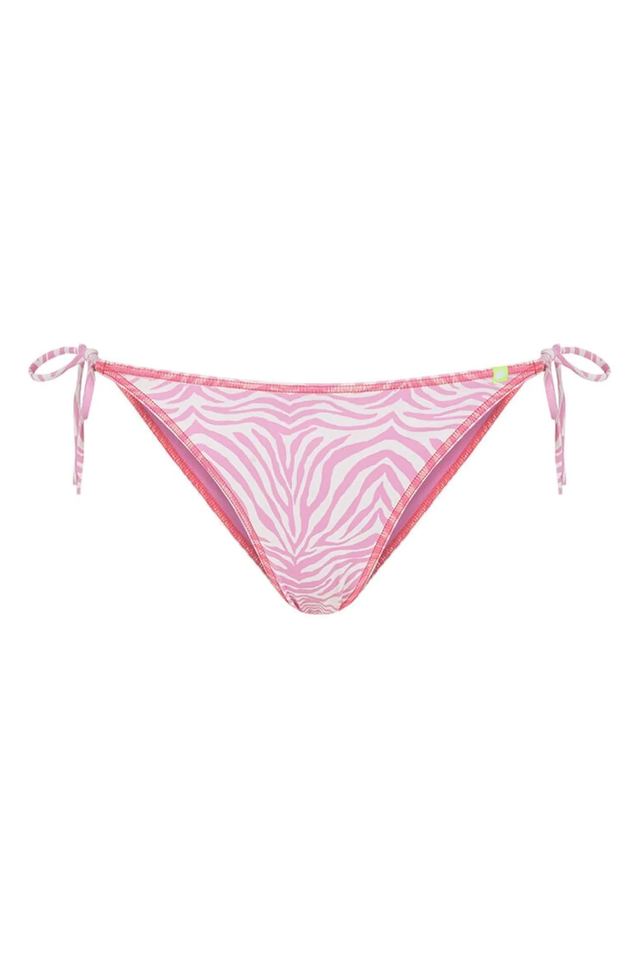 Cueca biquíni com tiras rosa