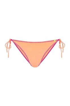 Cueca biquíni laranja com tiras