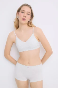 Cueca boxer cinza sem costura