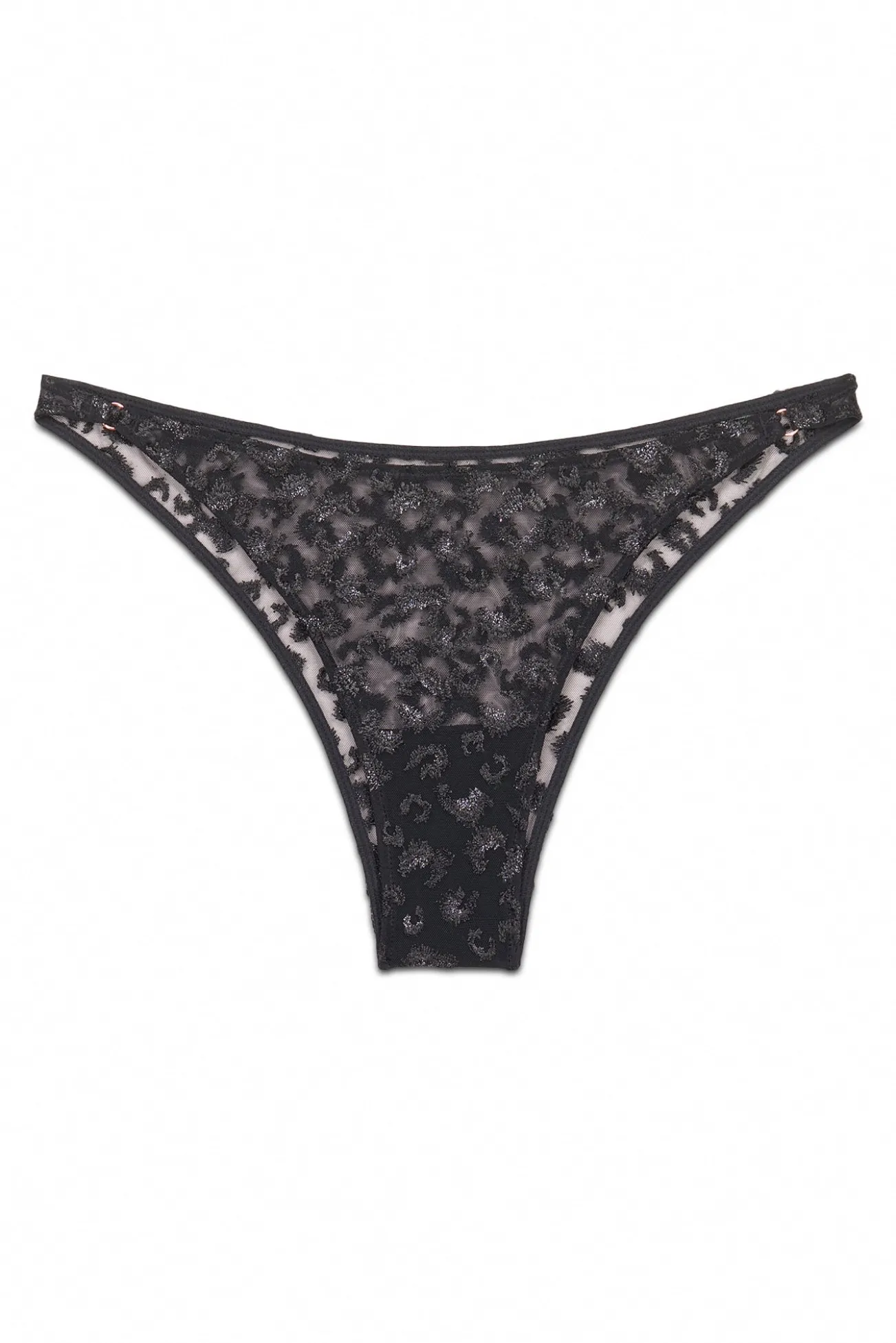 Cueca brasileira de tule preto