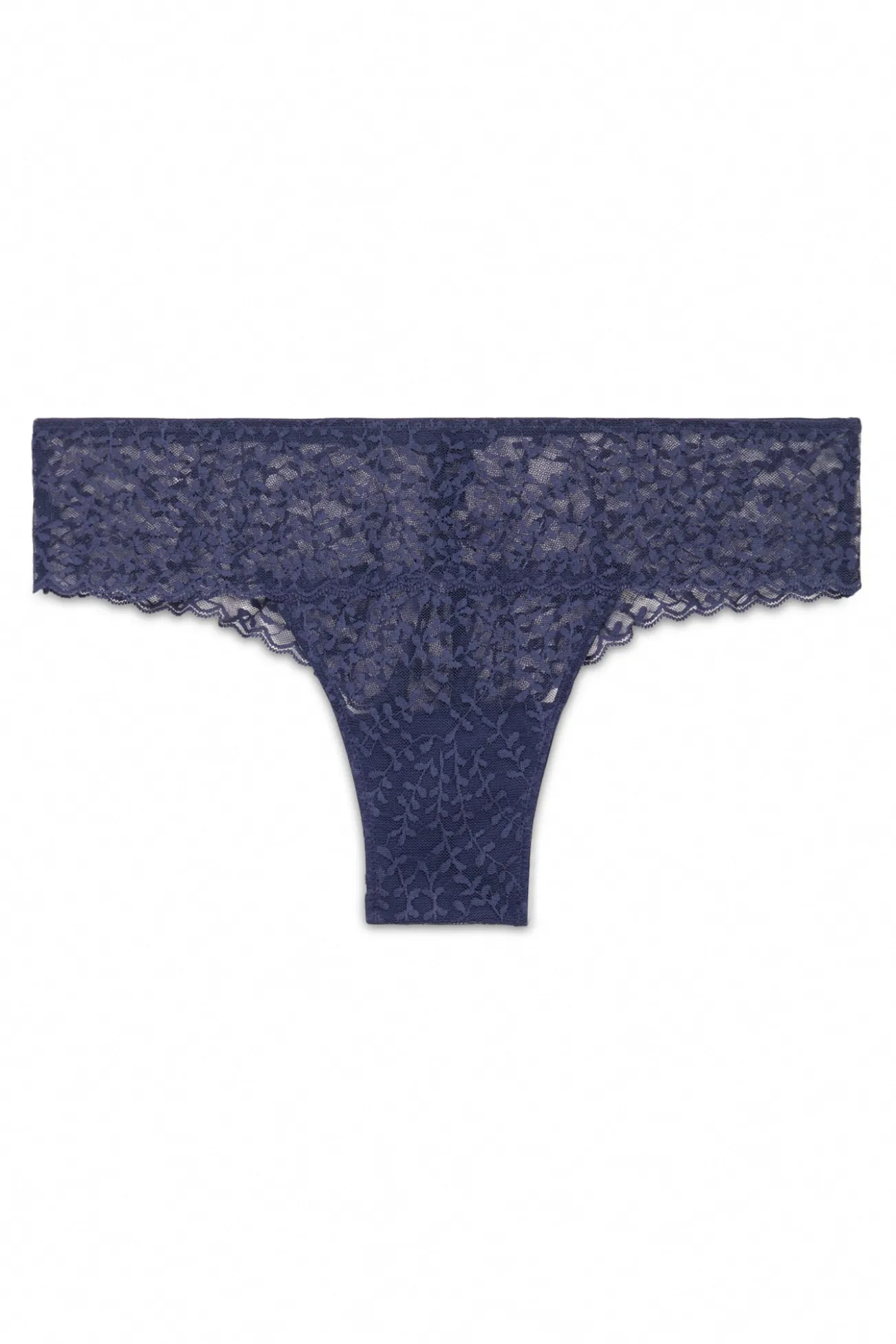 Cueca brasileira larga de renda azul
