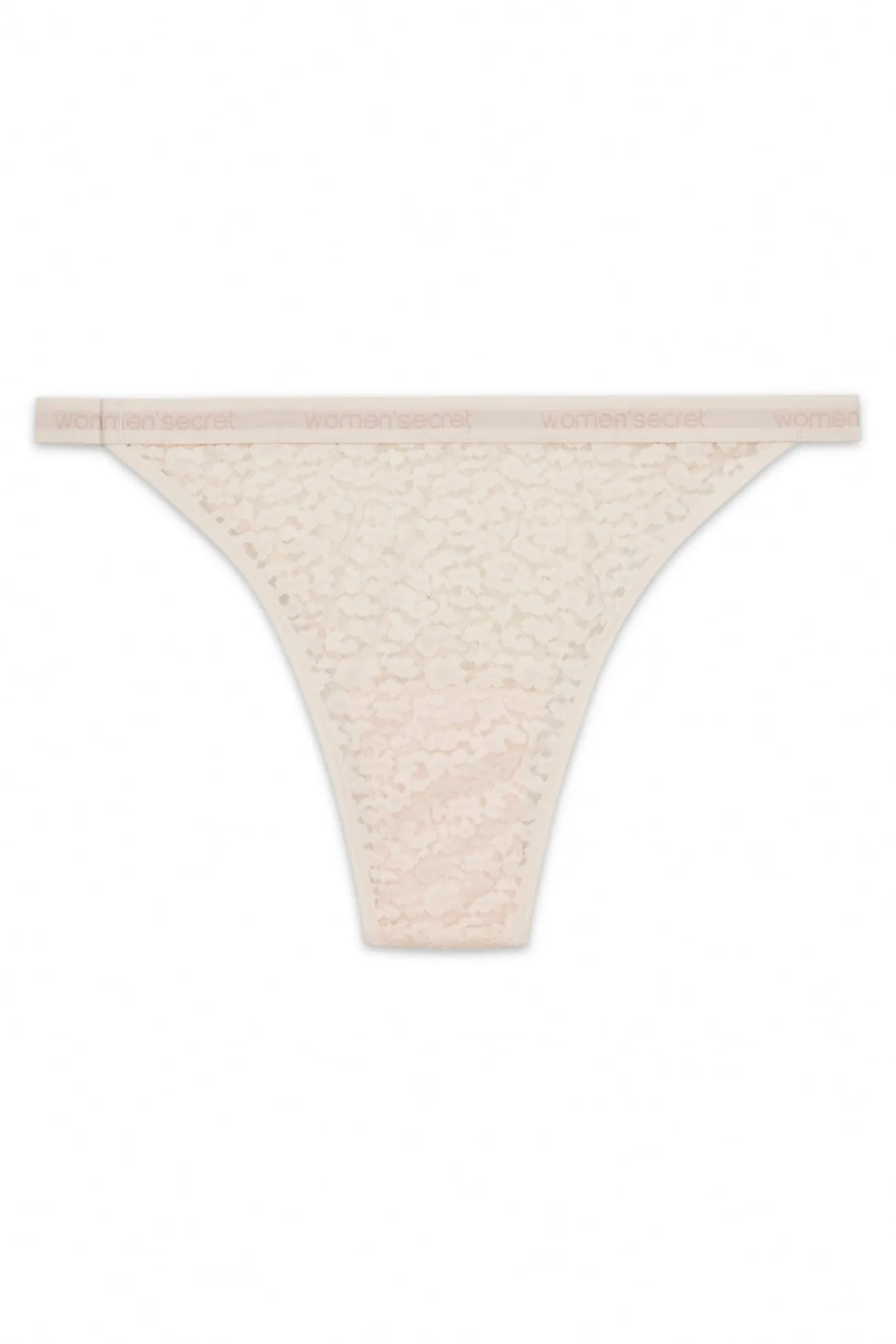 Cueca brasileira marfim com estampa animal print
