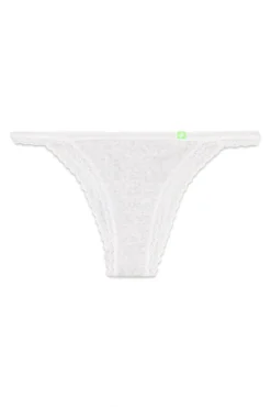 Cueca brasileira pointelle cinza sem costura