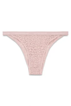 Cueca brasileira rosa com estampa animal print