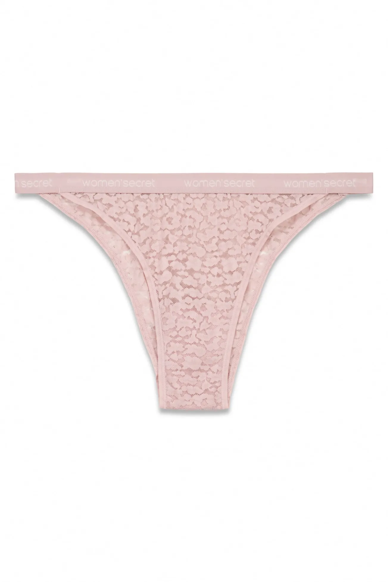 Cueca brasileira rosa com estampa animal print