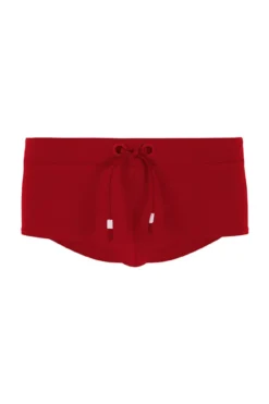 Cueca de biquíni boxer vermelha