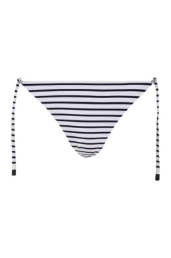 Cueca de biquíni brasileira cueca com riscas azul marinho