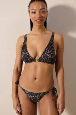 Cueca de biquíni clássica estampada