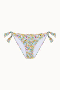 Cueca de biquíni clássica floral