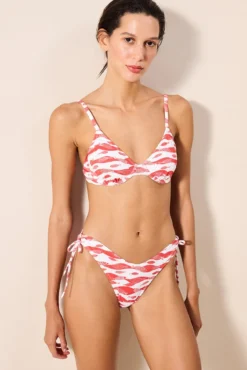 Cueca de biquíni estampado clássico