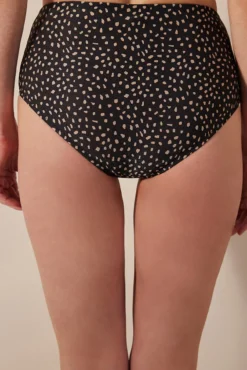Cueca de biquíni High estampada
