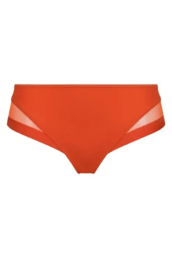 Cueca de microfibra e tule