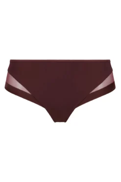 Cueca de microfibra e tule