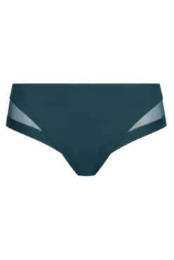Cueca de microfibra e tule