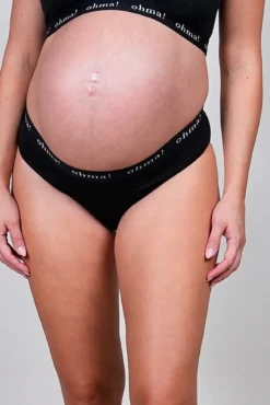 Cueca pré-mamã de algodão com elástico ohma!