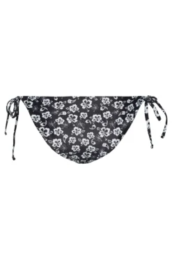 Cuequinha biquíni laço. Estampado de flores.