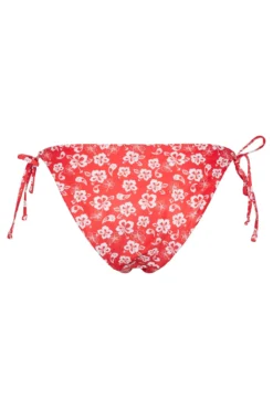 Cuequinha biquíni laço. Estampado de flores.