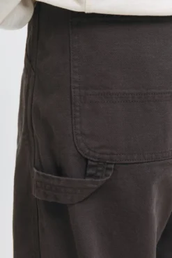 Denim cargo calça