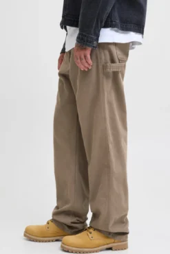 Denim cargo calça