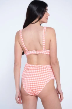 Fato de banho pré-mamã estampado vichy