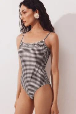 Fato de banho shapewear decote quadrado