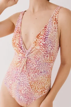 Fato de banho shapewear drapeado