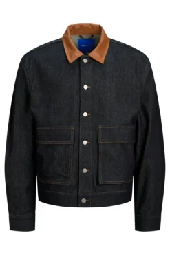 gola de jaqueta denim
