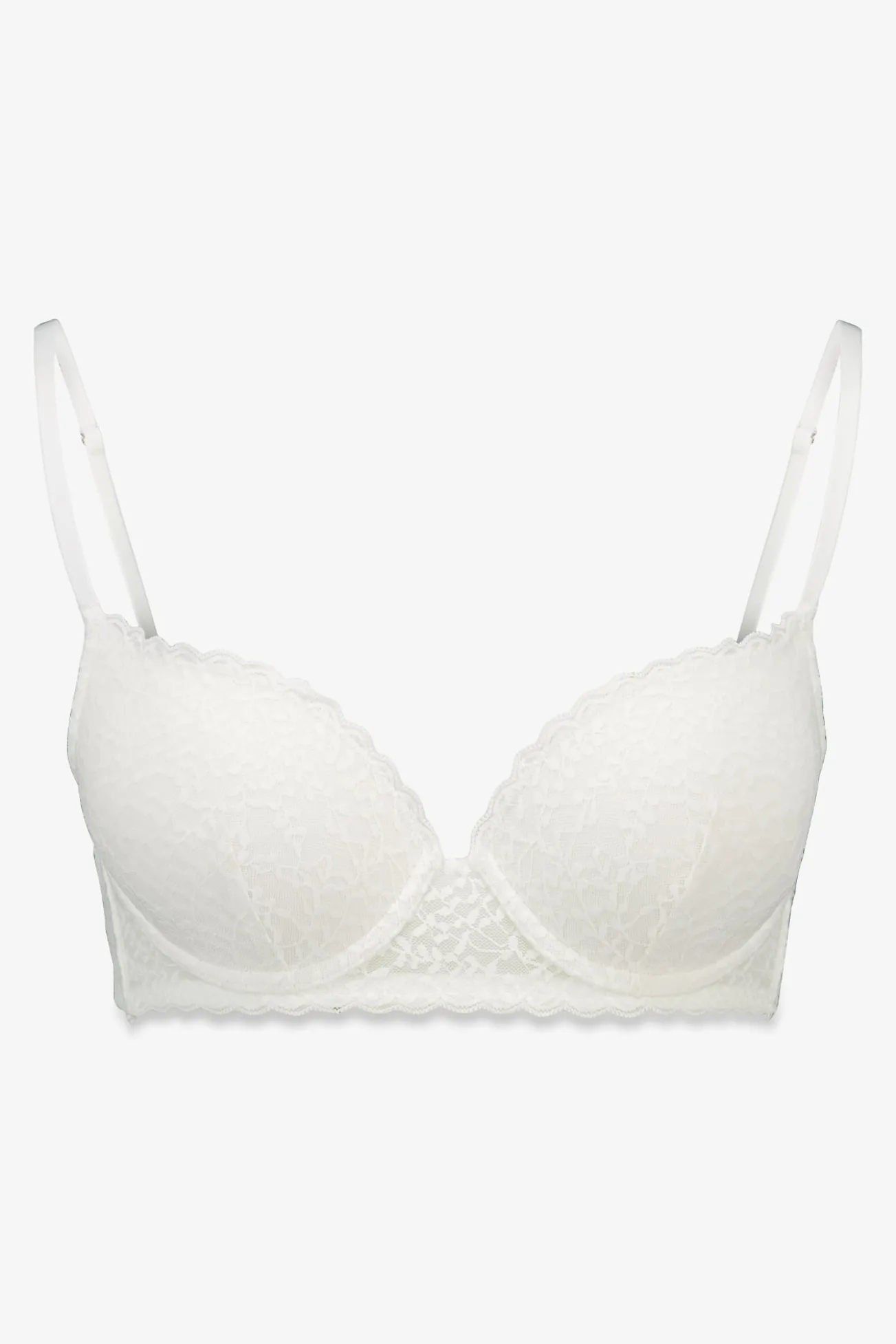 GORGEOUS soutien push-up de renda branca