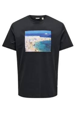Herren-T-Shirt mit regular fit Passform. 100 % Bio-Baumwolle.