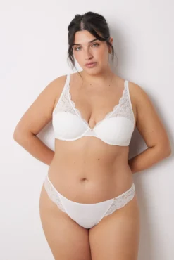 INTUITIVE Soutien halter enchimento renda branco