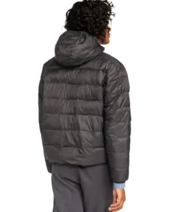 Jaqueta acolchoada com capuz feminino